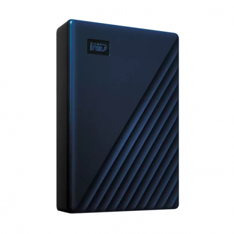 WD My Passport for Mac WDBK6C0060BBL - Hard drive - encrypted - 6 TB - external (portable) - USB 3.2 Gen 1 - 256-bit AES - blue - 3