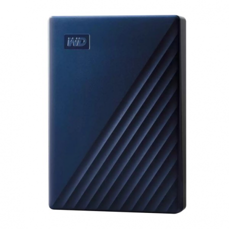 WD My Passport for Mac WDBK6C0060BBL - Hard drive - encrypted - 6 TB - external (portable) - USB 3.2 Gen 1 - 256-bit AES - blue - 6