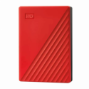 WD My Passport WDBR9S0060BRD - Hard drive - encrypted - 6 TB - external (portable) - USB 3.2 Gen 1 - 256-bit AES - red