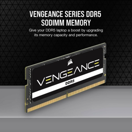 CORSAIR Vengeance - DDR5 - kit - 96 GB: 2 x 48 GB - SO-DIMM 262-pin - 2600 MHz  /  PC5-41600 - CL44 - 1.1 V - 2
