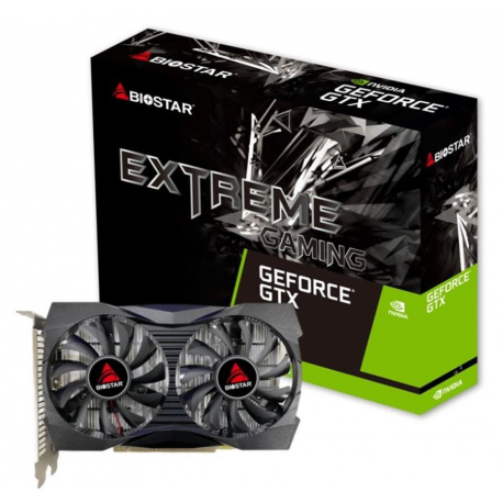 Biostar - Graphics card - NVIDIA GeForce GTX 1050 - 4 GB GDDR5 - PCIe 3.0 x16 - DVI, HDMI, DisplayPort - 0