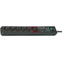 brennenstuhl Secure-Tec - Surge protector - 3500 Watt - output connectors: 6 - anthracite