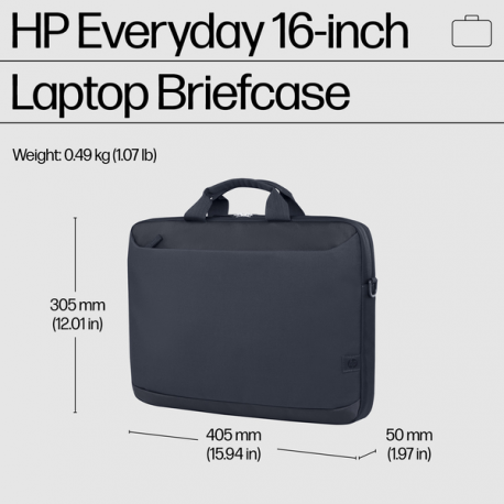 HP Everyday - Notebook carrying case - 16.1" - odyssey grey - 7