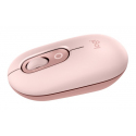 Logitech POP - Mouse - customisable emoji - optical - 4 buttons - wireless - Bluetooth 5.1 LE - rose