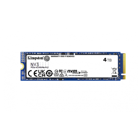 Kingston NV3 - SSD - 4 TB - internal - M.2 2280 - PCIe 4.0 x4 (NVMe) - 5