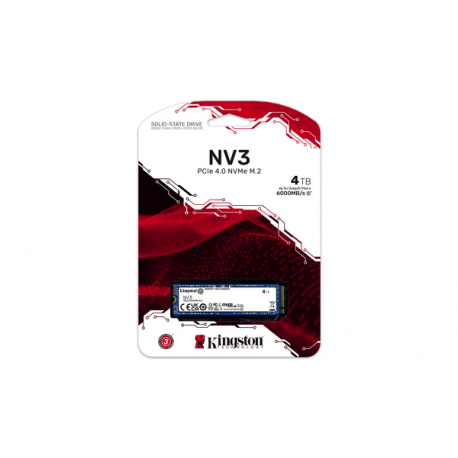 Kingston NV3 - SSD - 4 TB - internal - M.2 2280 - PCIe 4.0 x4 (NVMe) - 11