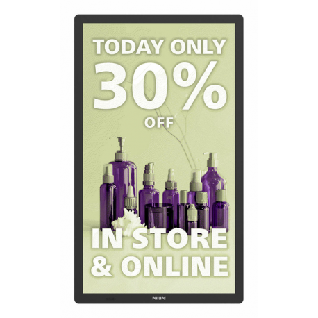 Philips Tableaux 25BDL4150I - 25" Diagonal Class (25.3" viewable) - E-Line Series e-Paper display - digital signage - Android 3200 x 1800 - 0