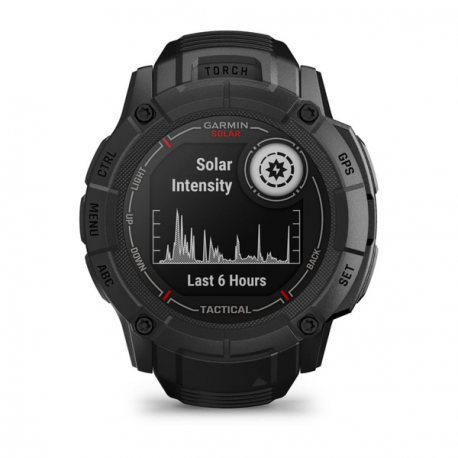 Garmin Instinct 2X Solar - Tactical Edition - 50 mm - fiber-reinforced polymer - Yes smart watch with band - wrist size: 145-228 mm - monochrome - 64 MB - Bluetooth, ANT+ - 67 g - black - 12