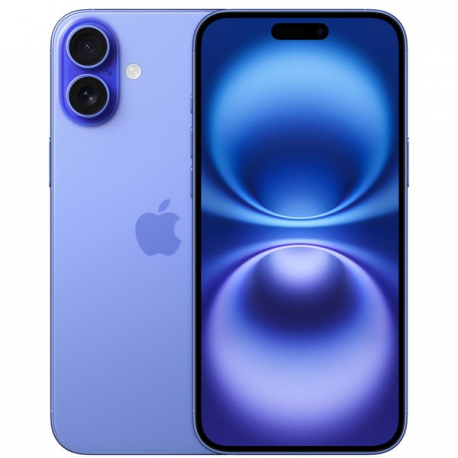 Apple iPhone 16 Plus - 5G smartphone - dual-SIM  /  Internal Memory 256 GB - OLED display - 6.7" - 2796 x 1290 pixels - 2x rear cameras 48 MP, 12 MP - front camera 12 MP - ultramarine - 0