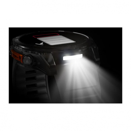 Garmin Fenix 8 - 51 mm - slate grey - sport watch with band - silicone - black - wrist size: 127-210 mm - display 1.4" - 32 GB - Bluetooth, Wi-Fi, ANT+ - 102 g - 5