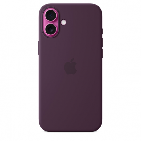 Apple - Back cover for mobile phone - MagSafe compatibility - silicone - plum - for iPhone 16 Plus - 2