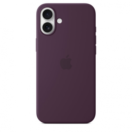 Apple - Back cover for mobile phone - MagSafe compatibility - silicone - plum - for iPhone 16 Plus - 3