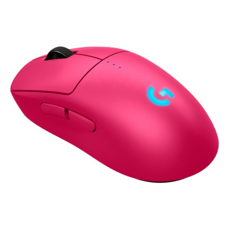 Logitech G PRO 2 - Mouse - gaming - right and left-handed - optical - 8 buttons - wireless, wired - 2.4 GHz, USB - USB Logitech LIGHTSPEED receiver - pink - 3