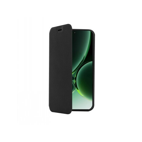 Screenor Clever - Flip cover for mobile phone - eco-leather, thermoplastic polyurethane (TPU) - black - for OnePlus Nord 4 - 0