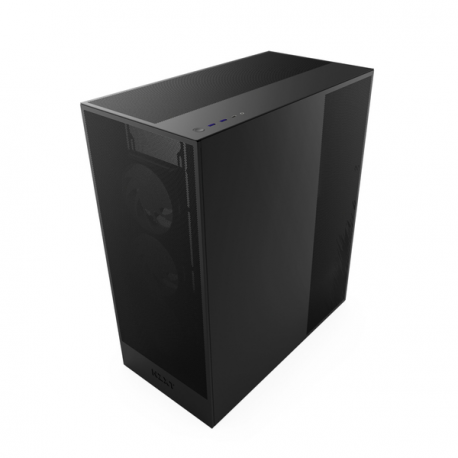 NZXT H series H7 Flow - Mid tower - ATX - windowed side panel (tempered glass) - no power supply - matte black - USB / Audio - 4
