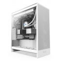 NZXT H series H7 Flow - Mid tower - ATX - windowed side panel (tempered glass) - no power supply - matt white - USB / Audio