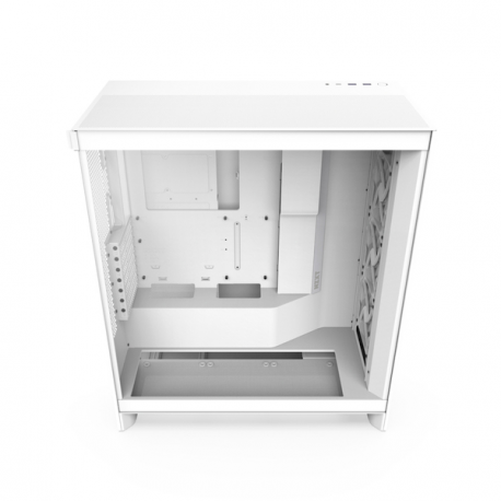 NZXT H series H7 Flow - Mid tower - ATX - windowed side panel (tempered glass) - no power supply - matt white - USB / Audio - 3