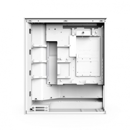 NZXT H series H7 Flow - Mid tower - ATX - windowed side panel (tempered glass) - no power supply - matt white - USB / Audio - 4