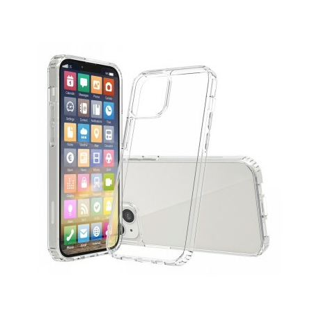 Screenor Bumper - Back cover for mobile phone - thermoplastic polyurethane (TPU), acrylic - transparent - for Apple iPhone 16 - 0