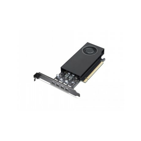 NVIDIA RTX A400 - Graphics card - RTX A400 - 4 GB GDDR6 - PCIe 4.0 x8 - 4 x Mini DisplayPort - 0
