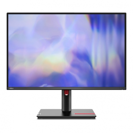 Lenovo ThinkVision T24d-30 - LED monitor - 24" - 1920 x 1200 Full HD (1080p) @ 100 Hz - IPS - 300 cd / m² - 1500:1 - 4 ms - HDMI, VGA, DisplayPort - speakers - raven black - 0