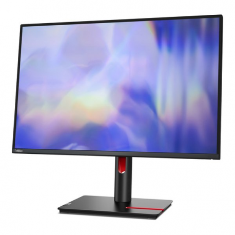 Lenovo ThinkVision T24d-30 - LED monitor - 24" - 1920 x 1200 Full HD (1080p) @ 100 Hz - IPS - 300 cd / m² - 1500:1 - 4 ms - HDMI, VGA, DisplayPort - speakers - raven black - 1