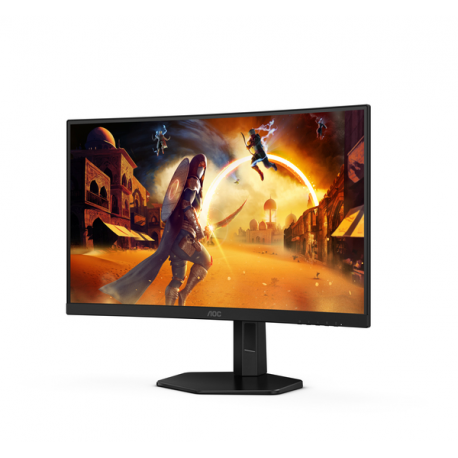 AOC Gaming C27G4ZXU - LED monitor - gaming - curved - 27" - 1920 x 1080 Full HD (1080p) @ 280 Hz - Fast VA - 300 cd / m² - 4000:1 - HDR10 - 0.3 ms - speakers - black - 6