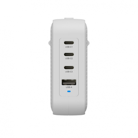 Targus HyperJuice - Power adapter - GaN - 100 Wh - Power Delivery 3.0 + PPS, Quick Charge 3.0 - 4 output connectors (3 x USB-C, USB) - white - 3