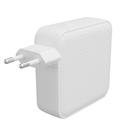 Targus HyperJuice - Power adapter - GaN - 100 Wh - Power Delivery 3.0 + PPS, Quick Charge 3.0 - 4 output connectors (3 x USB-C, USB) - white - 9