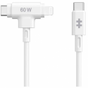 HyperJuice - Lightning cable - 24 pin USB-C male to Lightning, 24 pin USB-C male - 1.5 m - white