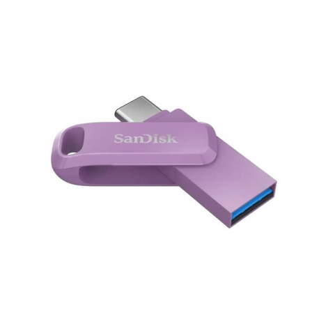 SanDisk Ultra Dual Drive Go - USB flash drive - 512 GB - USB 3.2 Gen 1 / USB-C - lavender - 2