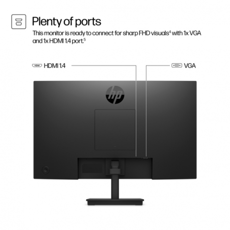 HP 324pv - Series 3 Pro - LED monitor - 24" (23.8" viewable) - 1920 x 1080 Full HD (1080p) @ 100 Hz - VA - 250 cd/m² - 3000:1 - 5 ms - HDMI, VGA - black - 13