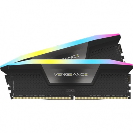 CORSAIR Vengeance RGB - DDR5 - kit - 32 GB: 2 x 16 GB - DIMM 288-pin - 3200 MHz / PC5-51200 - CL32 - 1.4 V - unbuffered - grey - 2