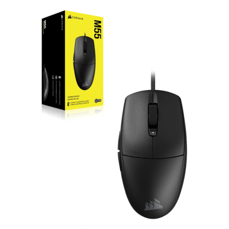CORSAIR Gaming M55 - Mouse - optical - 6 buttons - wired - USB - 2
