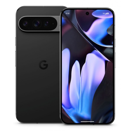 Google Pixel 9 Pro XL - 5G smartphone - dual-SIM - RAM 16 GB  /  Internal Memory 256 GB - OLED display - 6.8" - 2992 x 1344 pixels (120 Hz) - 3x rear cameras 50 MP, 48 MP, 48 MP - front camera 42 MP - obsidian - 3