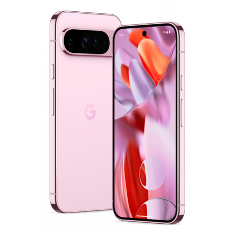 Google Pixel 9 Pro XL - 5G smartphone - dual-SIM - RAM 16 GB  /  Internal Memory 256 GB - OLED display - 6.8" - 2992 x 1344 pixels (120 Hz) - 3x rear cameras 50 MP, 48 MP, 48 MP - front camera 42 MP - rose quartz - 3