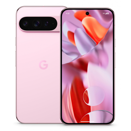 Google Pixel 9 Pro XL - 5G smartphone - dual-SIM - RAM 16 GB  /  Internal Memory 256 GB - OLED display - 6.8" - 2992 x 1344 pixels (120 Hz) - 3x rear cameras 50 MP, 48 MP, 48 MP - front camera 42 MP - rose quartz - 7