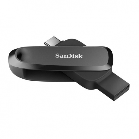 SanDisk Phone - USB flash drive - 256 GB - USB 3.2 Gen 1  /  USB-C - black - 2
