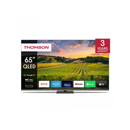 Thomson 65QG5C14 - 65" Diagonal Class LED-backlit LCD TV - QLED - Smart TV - Google TV - 4K UHD (2160p) 3840 x 2160 - HDR - Direct LED, Quantum Dot - dark grey - 0