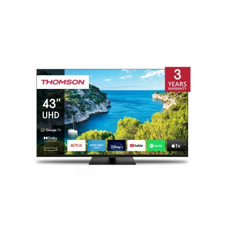 Thomson 43UG5C14 - 43" Diagonal Class LED-backlit LCD TV - Smart TV - Google TV - 4K UHD (2160p) 3840 x 2160 - HDR - Direct LED - black - 0
