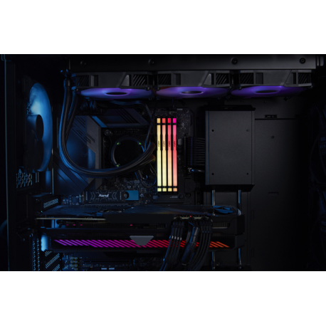 Kingston FURY Beast RGB - DDR5 - module - 16 GB - DIMM 288-pin - 3000 MHz  /  PC5-48000 - CL36 - 1.35 V - unbuffered - on-die ECC - black - 15