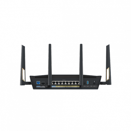 ASUS RT-BE88U - Wireless router 9-port switch - 1GbE, 2.5GbE, Wi-Fi 7 - WAN ports: 3 Dual Band - 6