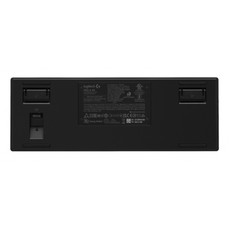 Logitech G PRO X 60 - Keyboard - 60% - TKL - backlit - wireless - 2.4 GHz, Bluetooth - QWERTY - Pan Nordic - black - 5