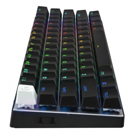 Logitech G PRO X 60 - Keyboard - 60% - TKL - backlit - wireless - 2.4 GHz, Bluetooth - QWERTY - Pan Nordic - black - 3