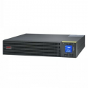 APC Easy UPS On-Line - UPS (rack-mountable) - 6x IEC C13 + 1x IEC C19 outlets, intelligent card slot, LCD, with rail kit - AC 230 V - 2700 Watt - 3000 VA - RS-232, USB - output connectors: 7 - 2U - 1.5 m cord - RAL 7010, black