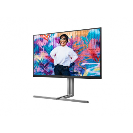 AOC U32U3CV - Graphic Pro Series - LED monitor - 32" (31.5" viewable) - 3840 x 2160 4K @ 60 Hz - Nano IPS - 400 cd / m² - 1000:1 - DisplayHDR 400 - 4 ms - 2xHDMI, DisplayPort, 2xUSB-C - speakers - black - 2