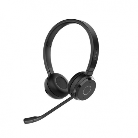 Jabra Evolve 65 TE Stereo - Headset - on-ear - Bluetooth - wireless - USB-A via Bluetooth adapter - noise isolating - UC certified - 0