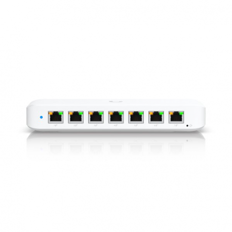 Ubiquiti UniFi Switch Ultra 210W - Switch - Managed - 7 x 10 / 100 / 1000 (PoE+) + 1 x 10 / 100 / 1000 (PoE++) - desktop, wall-mountable - PoE++ (202 W) - AC - 1