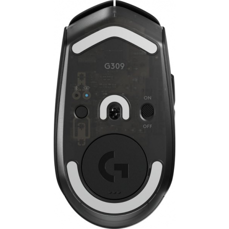 Logitech G G309 - Mouse - gaming - optical - 6 buttons - wireless - 2.4 GHz, Bluetooth - USB Logitech LIGHTSPEED receiver - black - 5