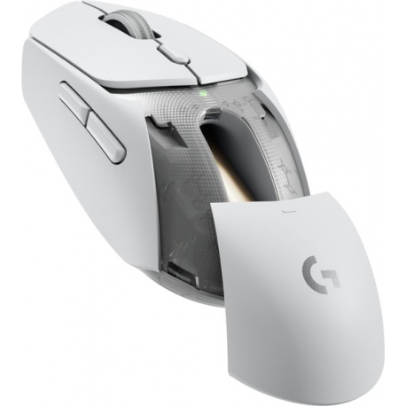 Logitech G G309 - Mouse - gaming - optical - 6 buttons - wireless - 2.4 GHz, Bluetooth - USB Logitech LIGHTSPEED receiver - white - 2